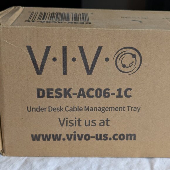 NIB VIVO Under Desk Cable Management tray DESK-AC06-1C metal office storage - Picture 4 of 10